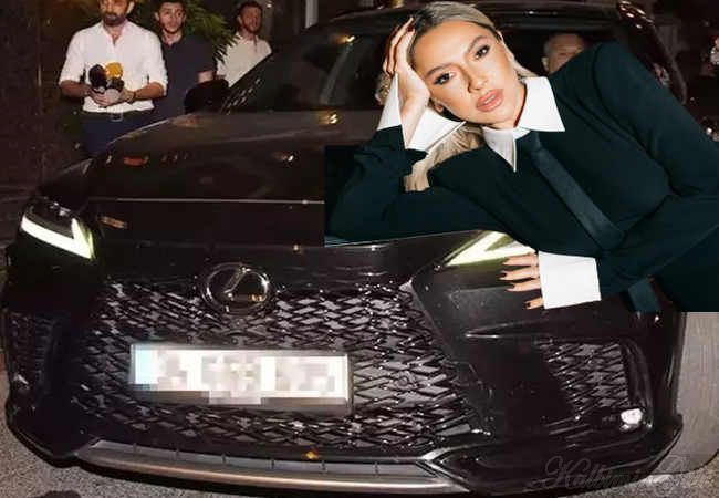 Hadise! 70 bin Euro'luk Arabası ile havasını atti