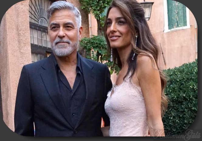 George Clooney: italya'da karısını öpücüklere boğdu.