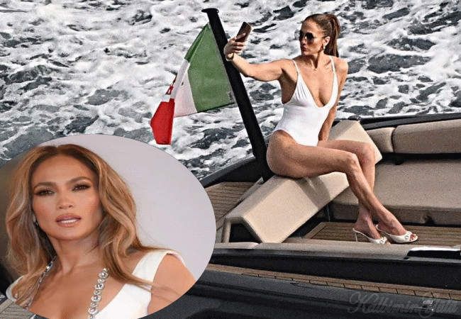 Jennifer Lopez İtalya'da tatilde: muhteşem poposuyla selfie çekimi!