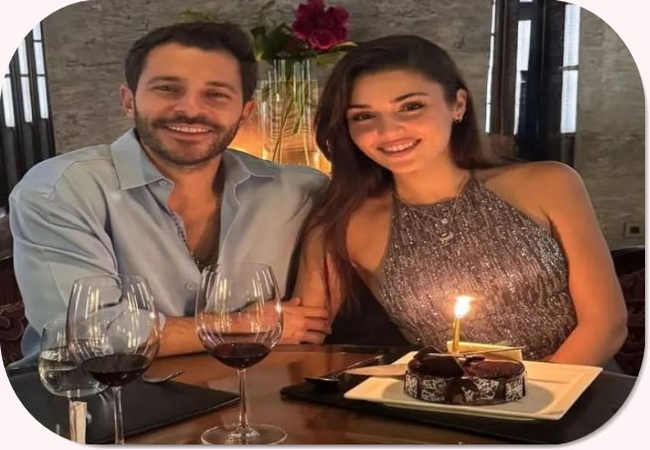 Hakan Sabancı'dan Hande Erçel'e romantik doğum günü partisi.